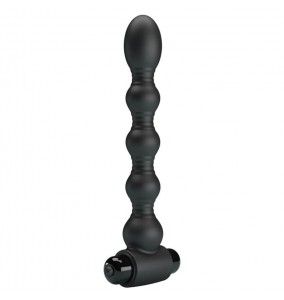 MR PLAY - LinEn Vibrating Anal Plug (Battery - Black)